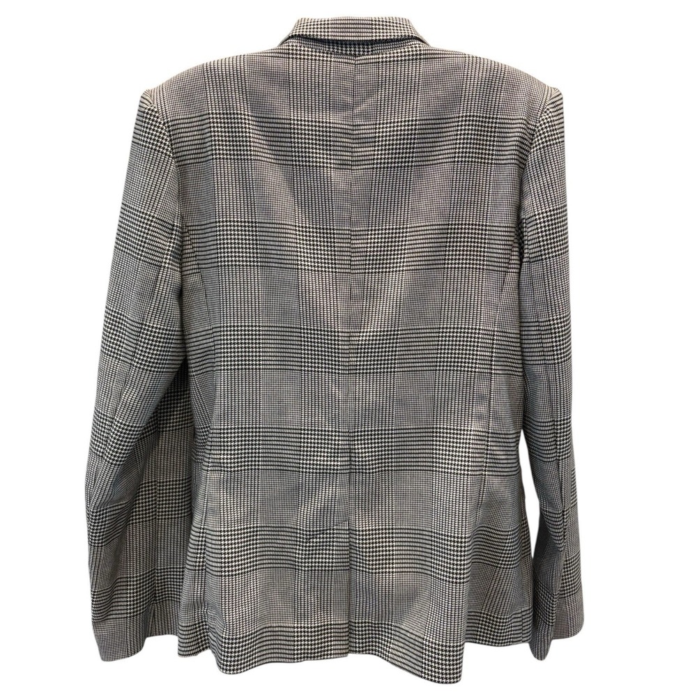 Worthington Women's Blazer Jacket Black White‎ Houndstooth Plaid Size Medium - Picture 5 of 5